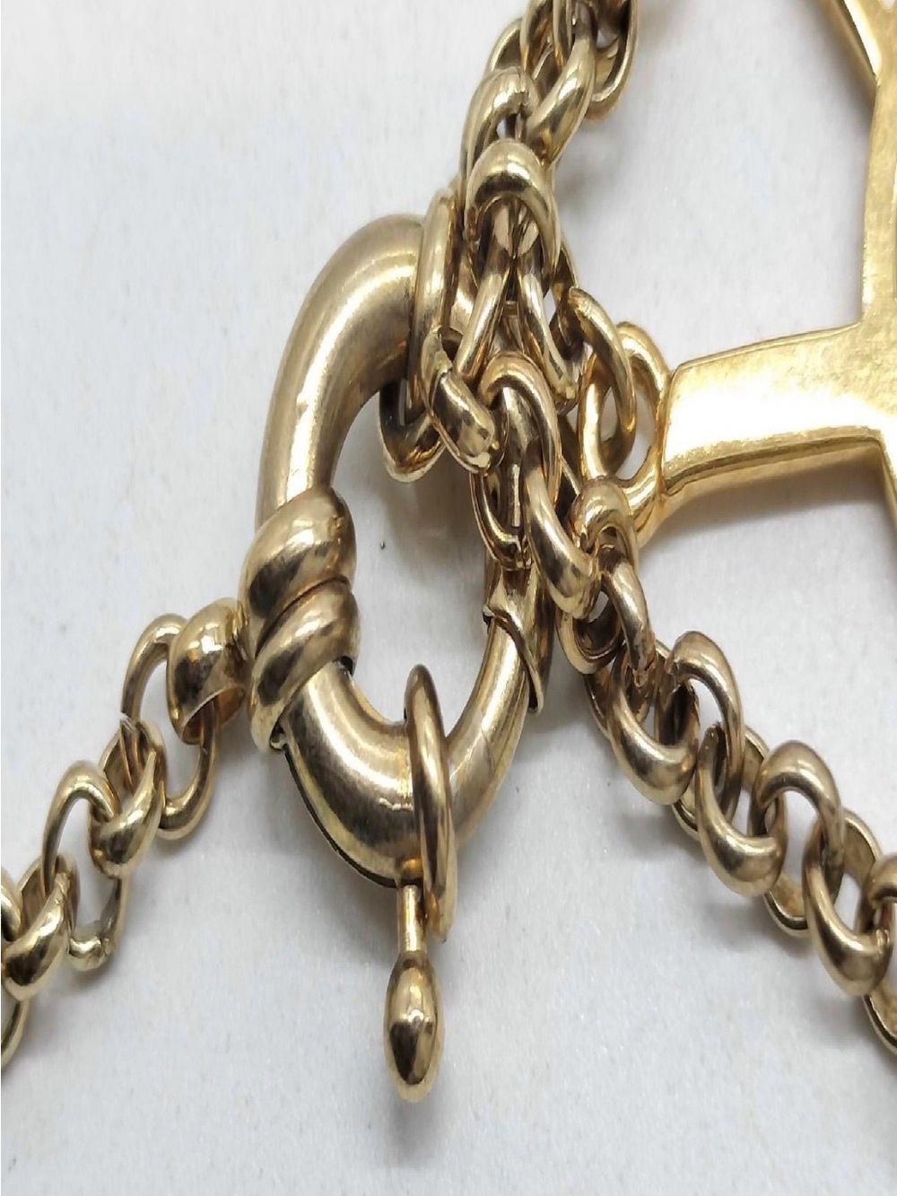 YSL Gold-Tone Floral Charm Bracelet - with (COA) - Picture 6 of 7
